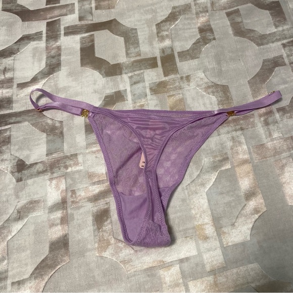 Icon by Victoria's Secret Icon Lace Adjustable Thong Panty - Picture 2 of 3